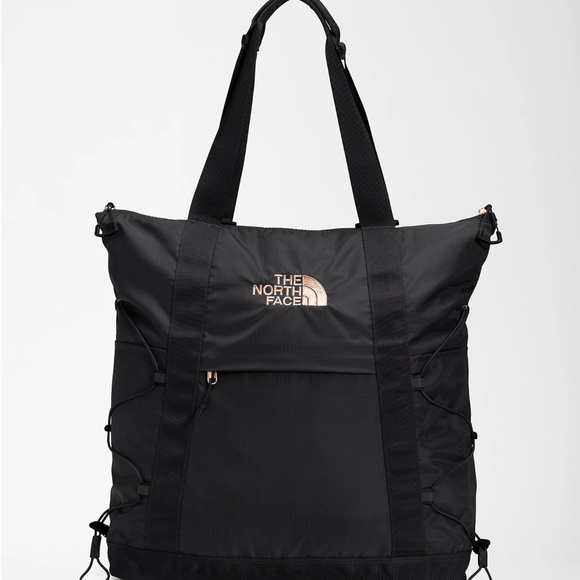 The North Face Borealis Tote TNF Black Heather - Burnt Coral Metallic - Picture 1 of 6